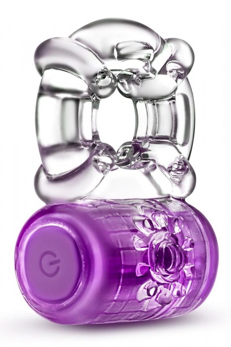 Фиолетовое эрекционное виброкольцо One Night Stand Vibrating C-Ring - Blush Novelties - в Хабаровске купить с доставкой