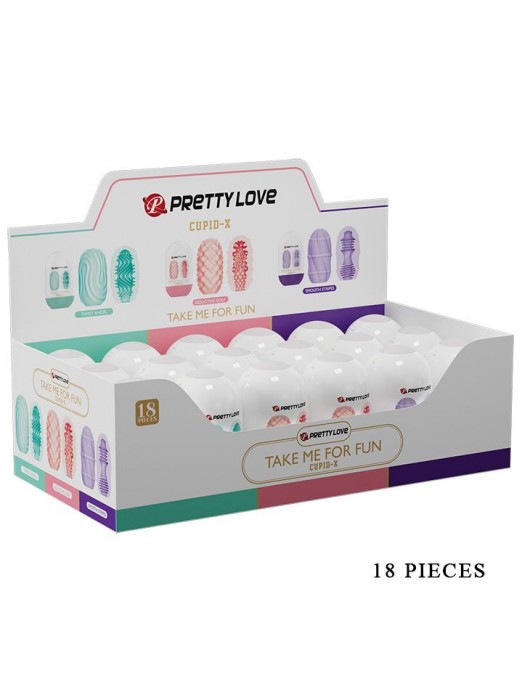Набор из 18 мастурбаторов Take me for Fun - Baile - в Хабаровске купить с доставкой