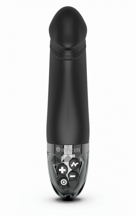 Черный вибратор с электростимуляцией Real Deal Neal - 16,5 см. - MyStim - купить с доставкой в Хабаровске