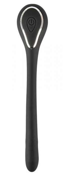 Черный гибкий уретральный стимулятор с вибрацией Vibrating Bendable Dilator - 13,5 см. - Orion - купить с доставкой в Хабаровске