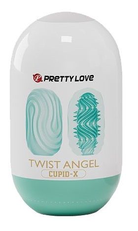 Бирюзовый мастурбатор-яйцо Twist Angel - Baile - в Хабаровске купить с доставкой