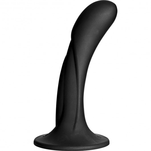 Черная изогнутая насадка Vac-U-Lock G-Spot - 16,5 см. - Doc Johnson - купить с доставкой в Хабаровске