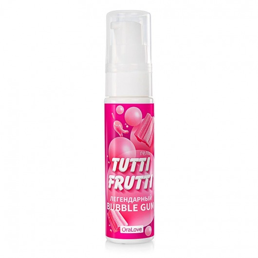 Интимный гель на водной основе Tutti-Frutti Bubble Gum - 30 гр. - Биоритм - купить с доставкой в Хабаровске