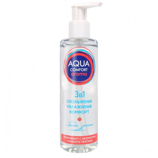 Гель-лубрикант на водной основе Aqua Comfort Aroma с ароматом персика - 195 гр. - Биоритм - купить с доставкой в Хабаровске