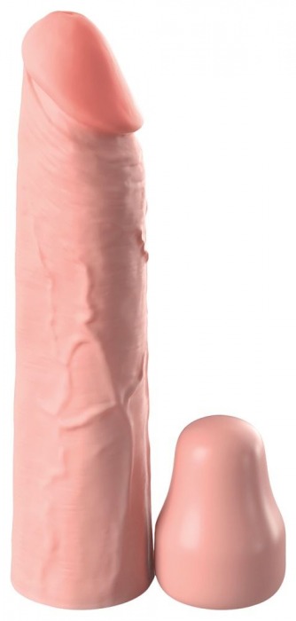 Телесная насадка-удлинитель 1 Inch Silicone X-tension - 17,8 см. - Pipedream - в Хабаровске купить с доставкой