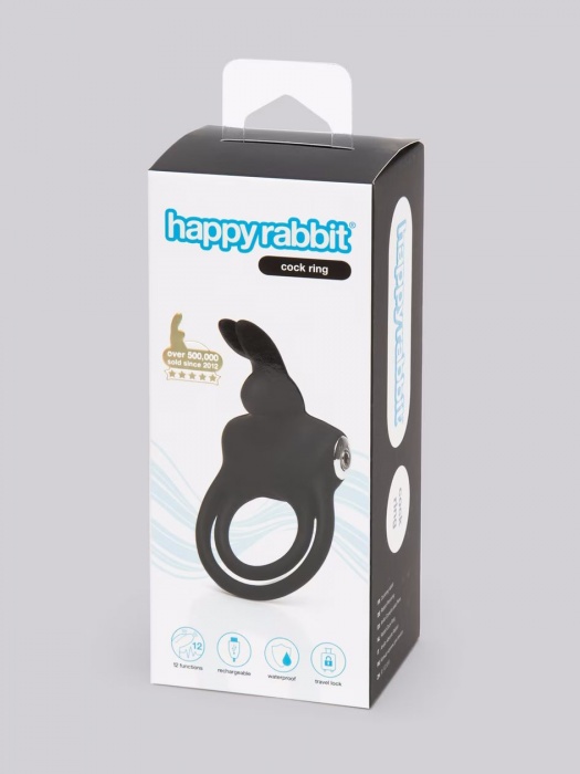 Черное эрекционное виброкольцо Happy Rabbit Cock Ring - Happy Rabbit - в Хабаровске купить с доставкой