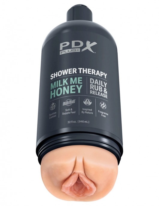 Телесный мастурбатор-вагина Shower Therapy Milk Me Honey - Pipedream - в Хабаровске купить с доставкой