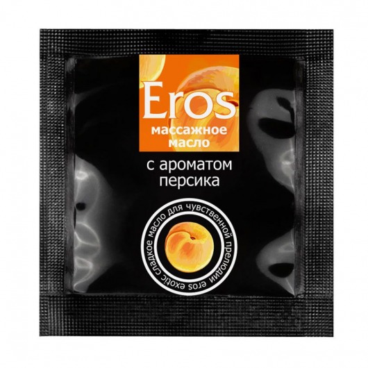 Саше массажного масла Eros exotic с ароматом персика - 4 гр. - Биоритм - купить с доставкой в Хабаровске