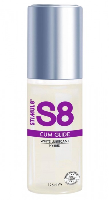 Гибридный лубрикант S8 Hybrid Cum Glide с консистенцией спермы - 125 мл. - Stimul8 - купить с доставкой в Хабаровске
