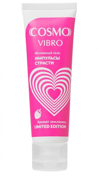 Возбуждающий гель на водно-силиконовой основе Cosmo Vibro с ароматом земляники - 50 гр. - Биоритм - купить с доставкой в Хабаровске