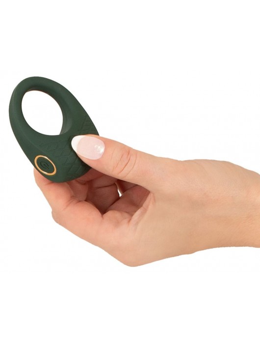 Зеленое эрекционное виброкольцо Luxurious Vibro Cock Ring - Orion - в Хабаровске купить с доставкой