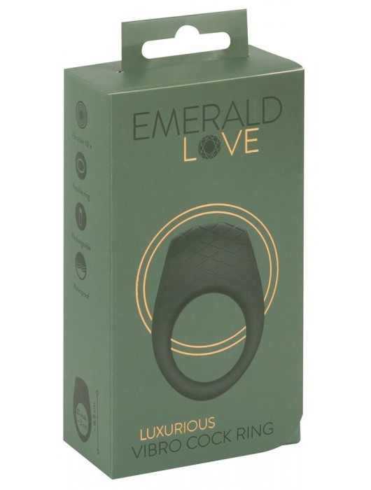 Зеленое эрекционное виброкольцо Luxurious Vibro Cock Ring - Orion - в Хабаровске купить с доставкой
