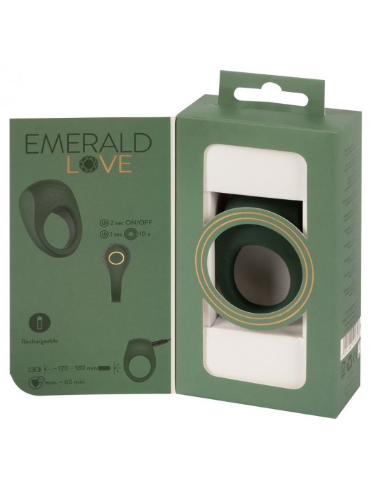 Зеленое эрекционное виброкольцо Luxurious Vibro Cock Ring - Orion - в Хабаровске купить с доставкой