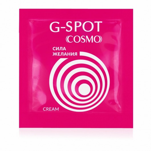 Стимулирующий интимный крем для женщин Cosmo G-spot - 2 гр. - Биоритм - купить с доставкой в Хабаровске