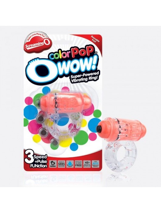 Неоновое оранжевое кольцо на пенис O wow! - Screaming O - в Хабаровске купить с доставкой