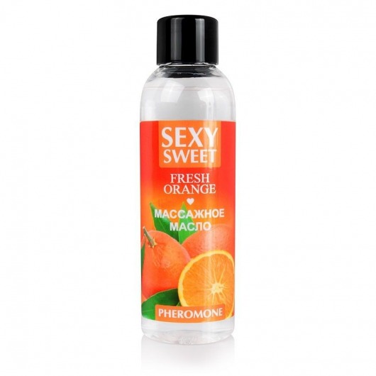 Массажное масло Sexy Sweet Fresh Orange с ароматом апельсина и феромонами - 75 мл. - Биоритм - купить с доставкой в Хабаровске