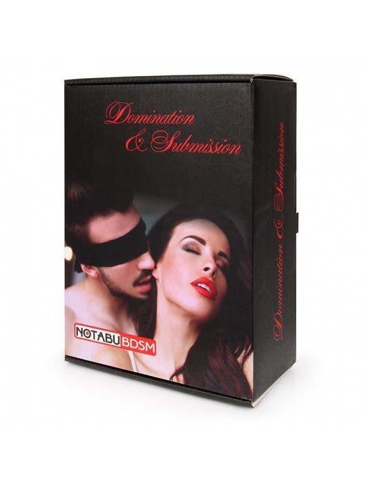 Черная портупея на грудь с кляпом и зажимами для сосков - Notabu - купить с доставкой в Хабаровске