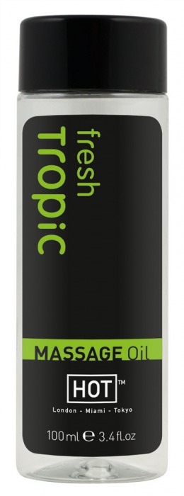 Массажное масло для тела Tropic Fresh - 100 мл. - HOT - купить с доставкой в Хабаровске
