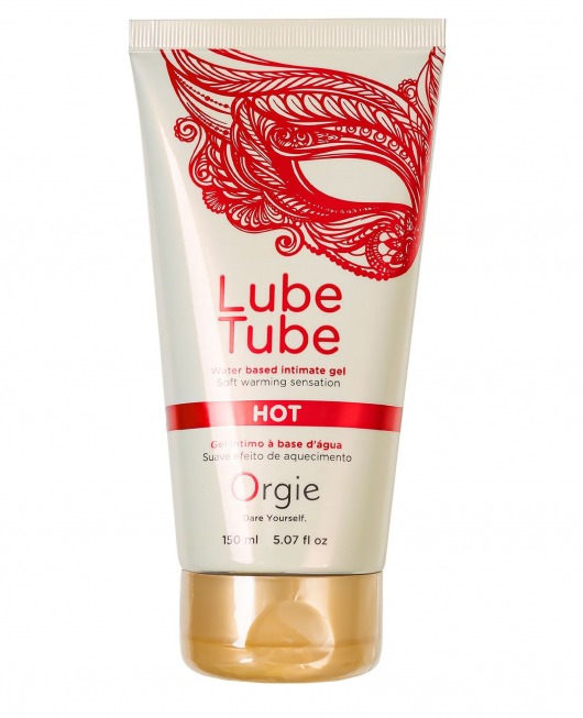 Интимный гель на водной основе Lube Tube Hot с разогревающим эффектом - 150 мл. - ORGIE - купить с доставкой в Хабаровске