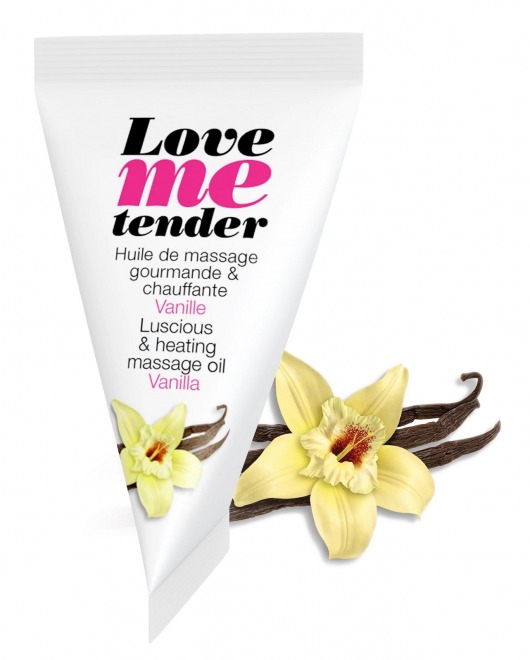 Съедобное согревающее массажное масло Love Me Tender Vanilla с ароматом ванили - 10 мл. - Love to Love - купить с доставкой в Хабаровске