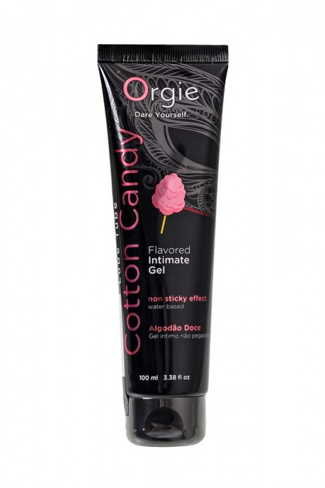 Интимный гель на водной осное Lube Tube Cotton Candy со вкусом сахарной ваты - 100 мл. - ORGIE - купить с доставкой в Хабаровске