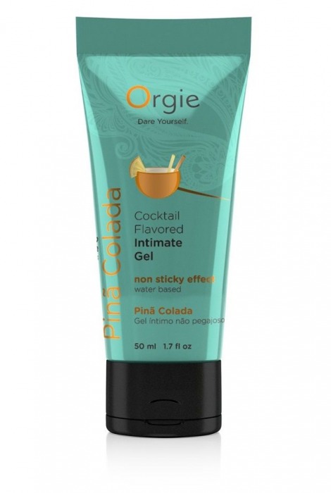 Съедобный интимный гель Orgie Lube Tube Cocktail Pina Colada - 50 мл. - ORGIE - купить с доставкой в Хабаровске