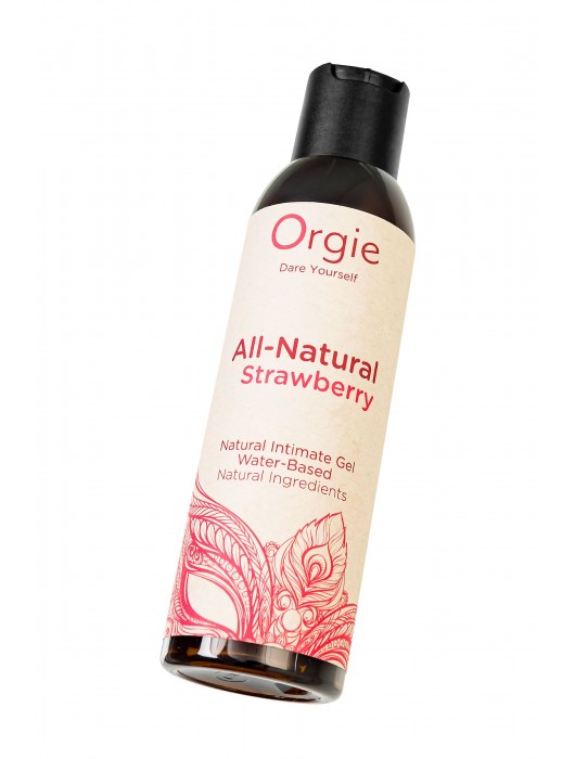 Интимный гель на водной основе All-Natural Strawberry с ароматом клубники - 150 мл. - ORGIE - купить с доставкой в Хабаровске