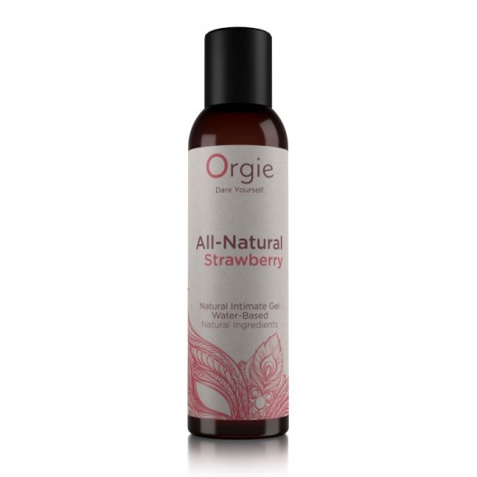 Интимный гель на водной основе All-Natural Strawberry с ароматом клубники - 150 мл. - ORGIE - купить с доставкой в Хабаровске