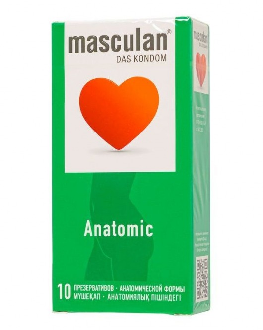 Презервативы анатомической формы Masculan Anatomic - 10 шт. - Masculan - купить с доставкой в Хабаровске