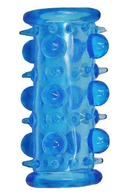 Голубая насадка с шипами и шишечками LUST CLUSTER - Dream Toys - в Хабаровске купить с доставкой