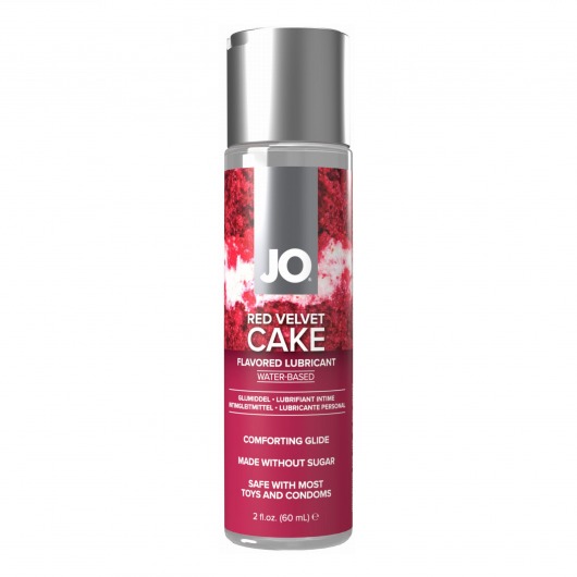 Лубрикант на водной основе JO H2O Red Velvet Cake Flavored Lubricant - 60 мл. - System JO - купить с доставкой в Хабаровске
