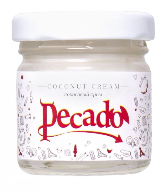 Массажная свеча Сoconut Cream - 35 мл. - Pecado - купить с доставкой в Хабаровске
