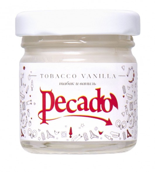 Массажная свеча Tobacco Vanilla - 35 мл. - Pecado - купить с доставкой в Хабаровске