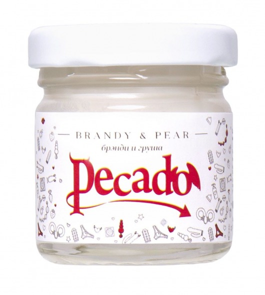 Массажная свеча Brandy   Pear - 35 мл. - Pecado - купить с доставкой в Хабаровске