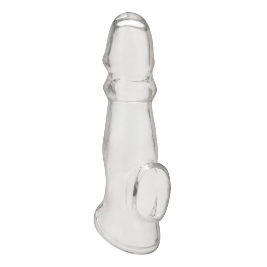 Прозрачная насадка для пениса Girthy Penis Enhancing Sleeve Extension - 17,1 см. - BlueLine - в Хабаровске купить с доставкой