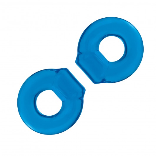 Комплект из двух колец для пениса 2-Pack Ultra-Stretch Stamina Endurance Ring - BlueLine - в Хабаровске купить с доставкой