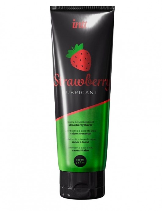Смазка на водной основе с ароматом клубники Strawberry Lubricant - 100 мл. - INTT - купить с доставкой в Хабаровске