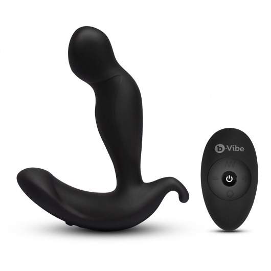 Черный анальный стимулятор с вращением и вибрацией 360 Plug - 13 см. - b-Vibe - в Хабаровске купить с доставкой