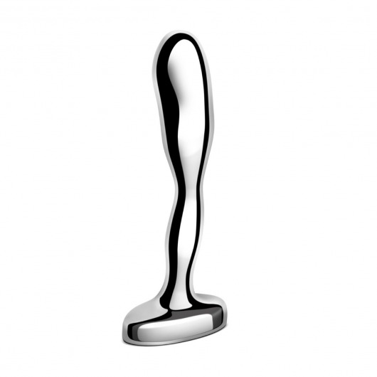 Стальной стимулятор простаты Stainless Steel Prostate Plug - 11,5 см. - b-Vibe - в Хабаровске купить с доставкой