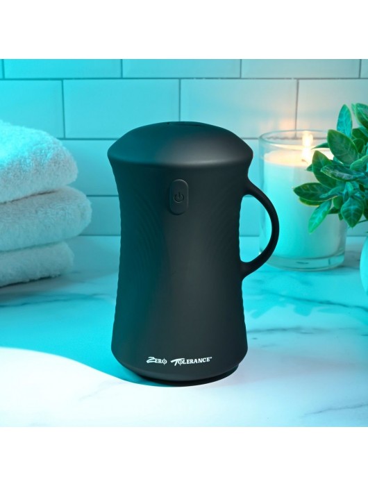 Черный вибромастурбатор с гироскопом Gyro Stroke - Zero Tolerance - в Хабаровске купить с доставкой