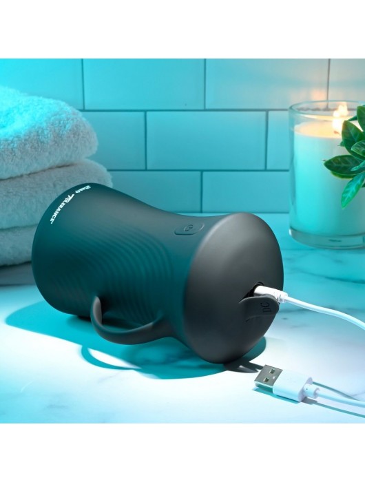 Черный вибромастурбатор с гироскопом Gyro Stroke - Zero Tolerance - в Хабаровске купить с доставкой