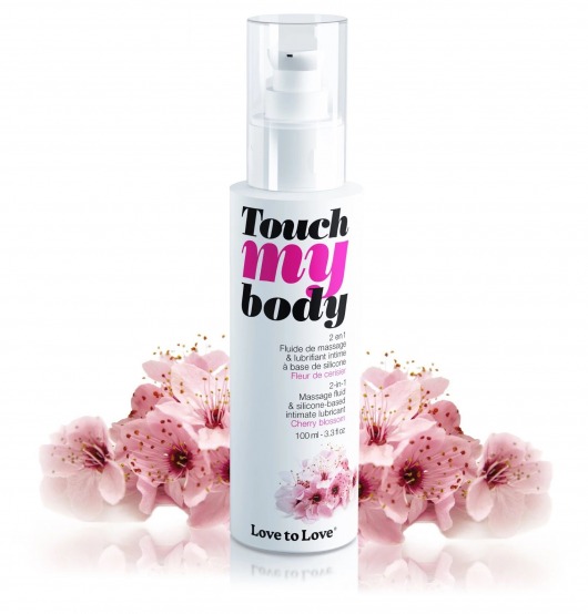 Силиконовый лубрикант 2-в-1 Touch My Body с ароматом вишнёвого цвета - 100 мл. - Love to Love - купить с доставкой в Хабаровске
