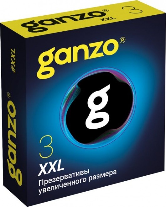 Презервативы увеличенного размера Ganzo XXL - 3 шт. - Ganzo - купить с доставкой в Хабаровске