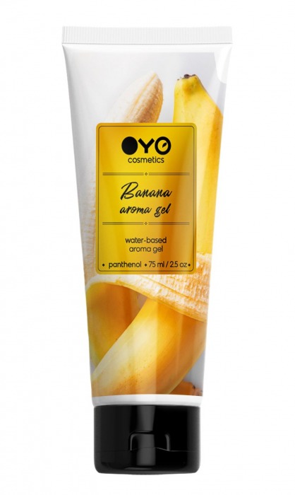 Лубрикант на водной основе OYO Aroma Gel Banana с ароматом банана - 75 мл. - OYO - купить с доставкой в Хабаровске