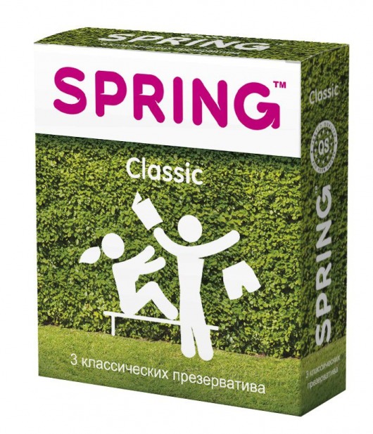 Классические презервативы SPRING CLASSIC - 3 шт. - SPRING - купить с доставкой в Хабаровске