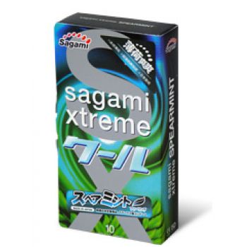 Презервативы Sagami Xtreme Mint с ароматом мяты - 10 шт. - Sagami - купить с доставкой в Хабаровске