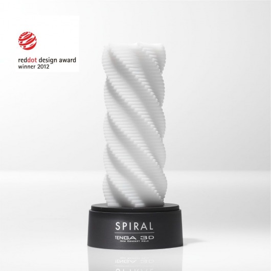 Белый 3D мастурбатор SPIRAL - Tenga - в Хабаровске купить с доставкой