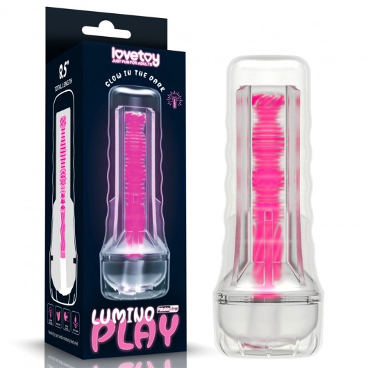 Светящийся в темноте мастурбатор 8.5 Lumino Play Masturbator - Lovetoy - в Хабаровске купить с доставкой