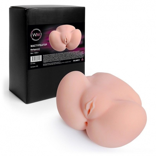 Реалистичный мастурбатор с двумя функциональными отверстиями - Erowoman-Eroman - в Хабаровске купить с доставкой