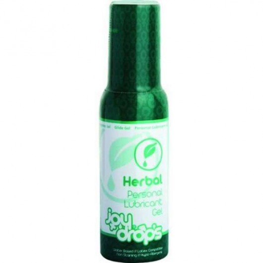 Смазка на водной основе JoyDrops Herbal - 100 мл. - JoyDrops - купить с доставкой в Хабаровске